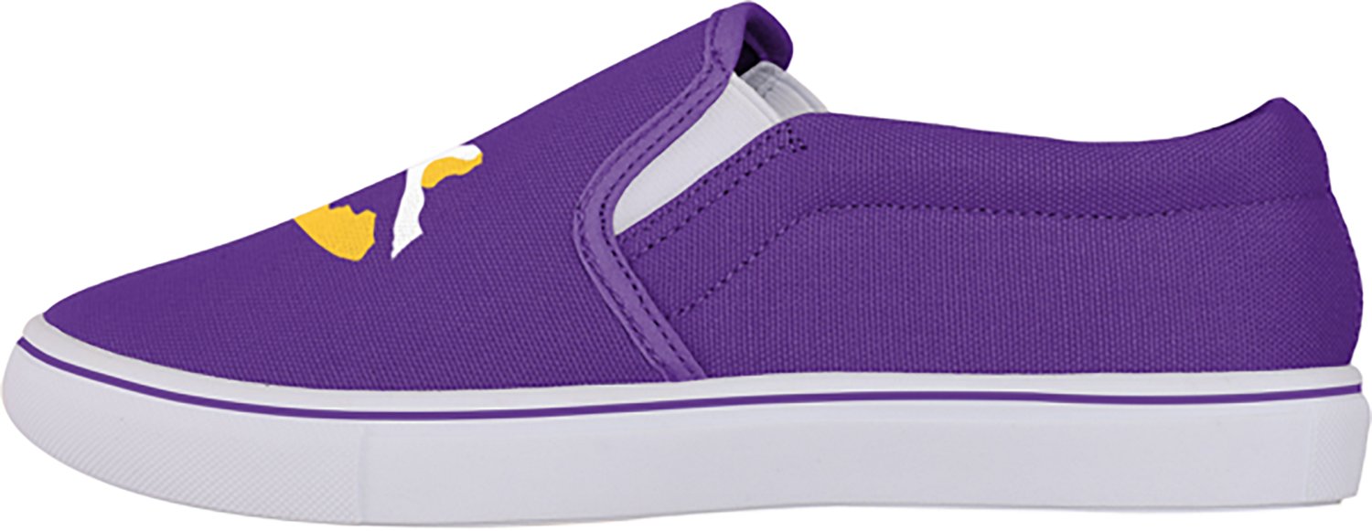 FOCO Men's Louisiana State University SMU Slip-On Canvas Shoes