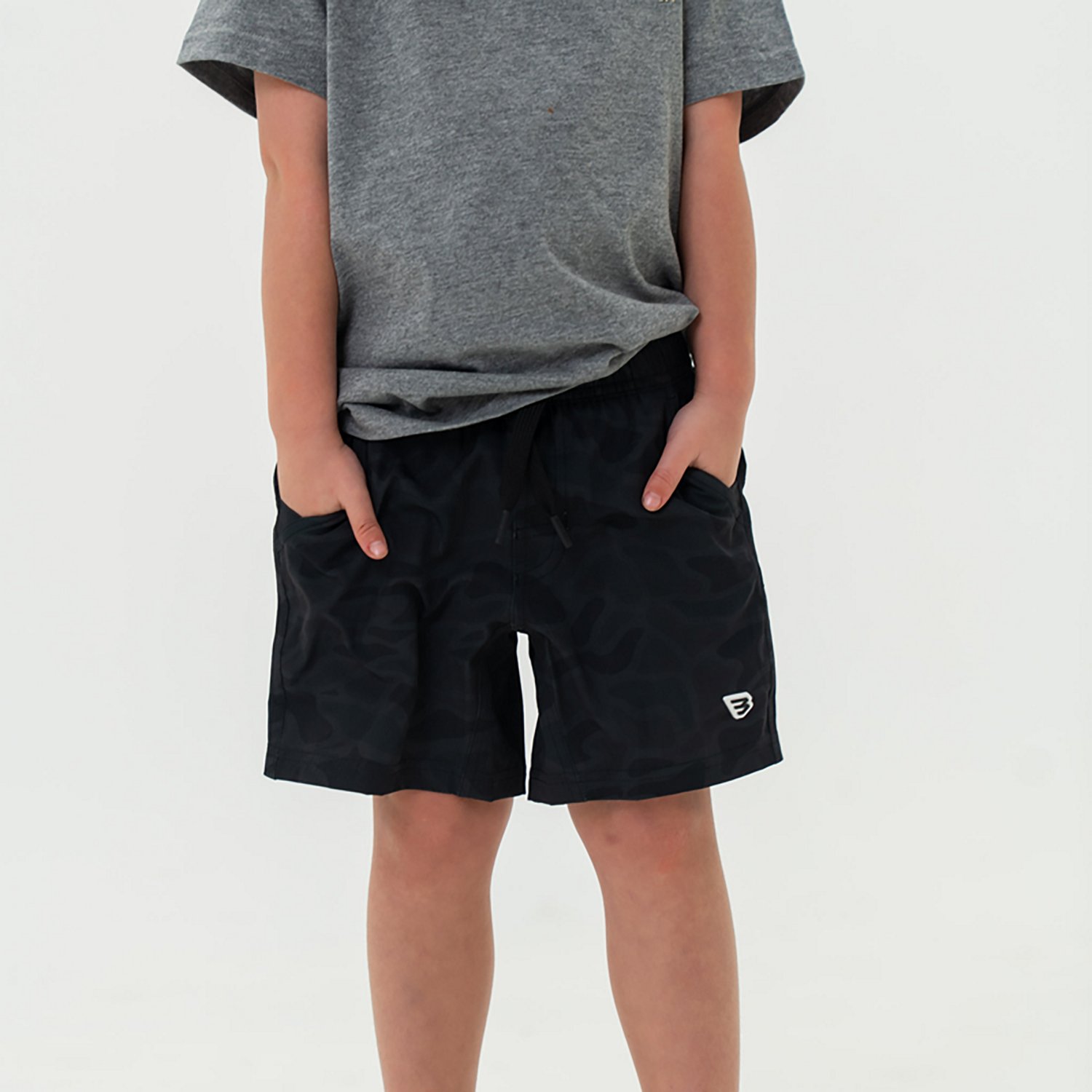 BURLEBO Boys' Athletic Shorts 6 in