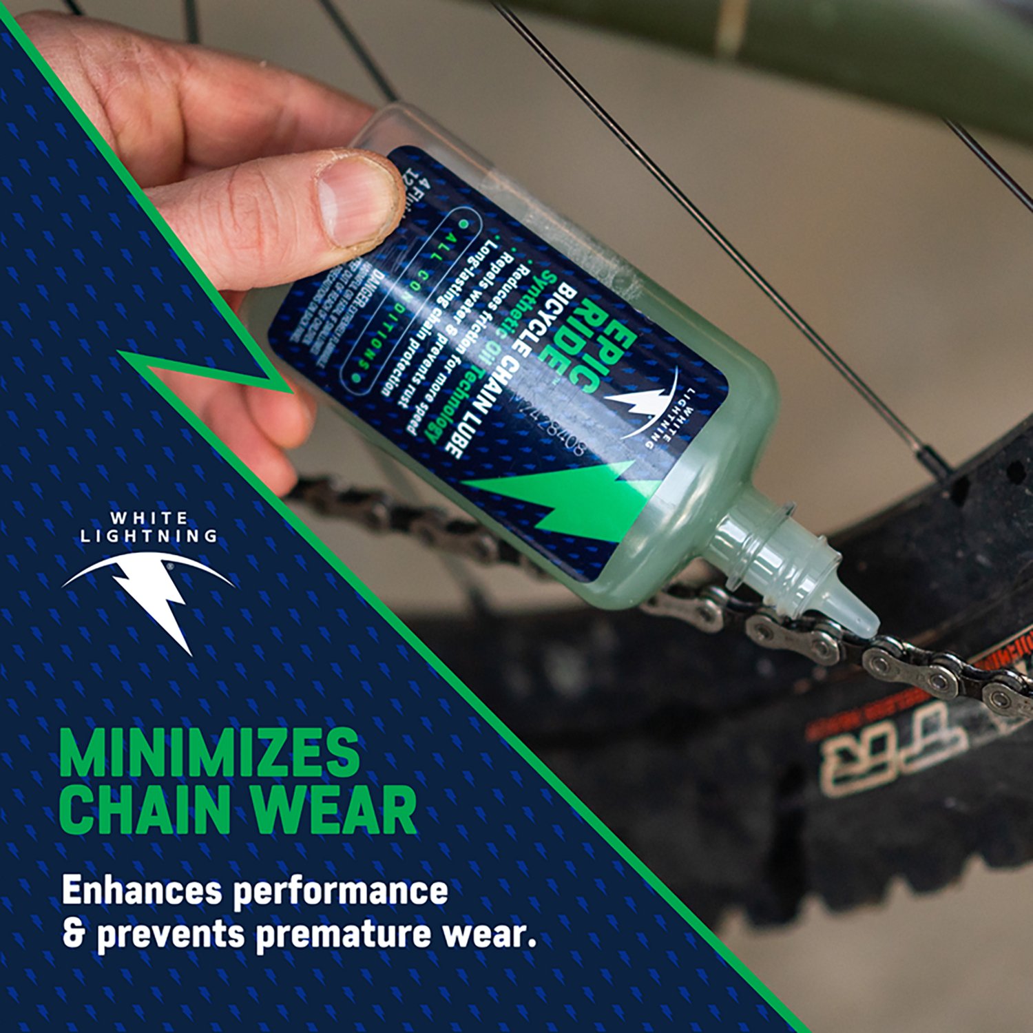 White Lightning Epic Ride 4 oz All-Weather Bicycle Chain Lube - view number 3