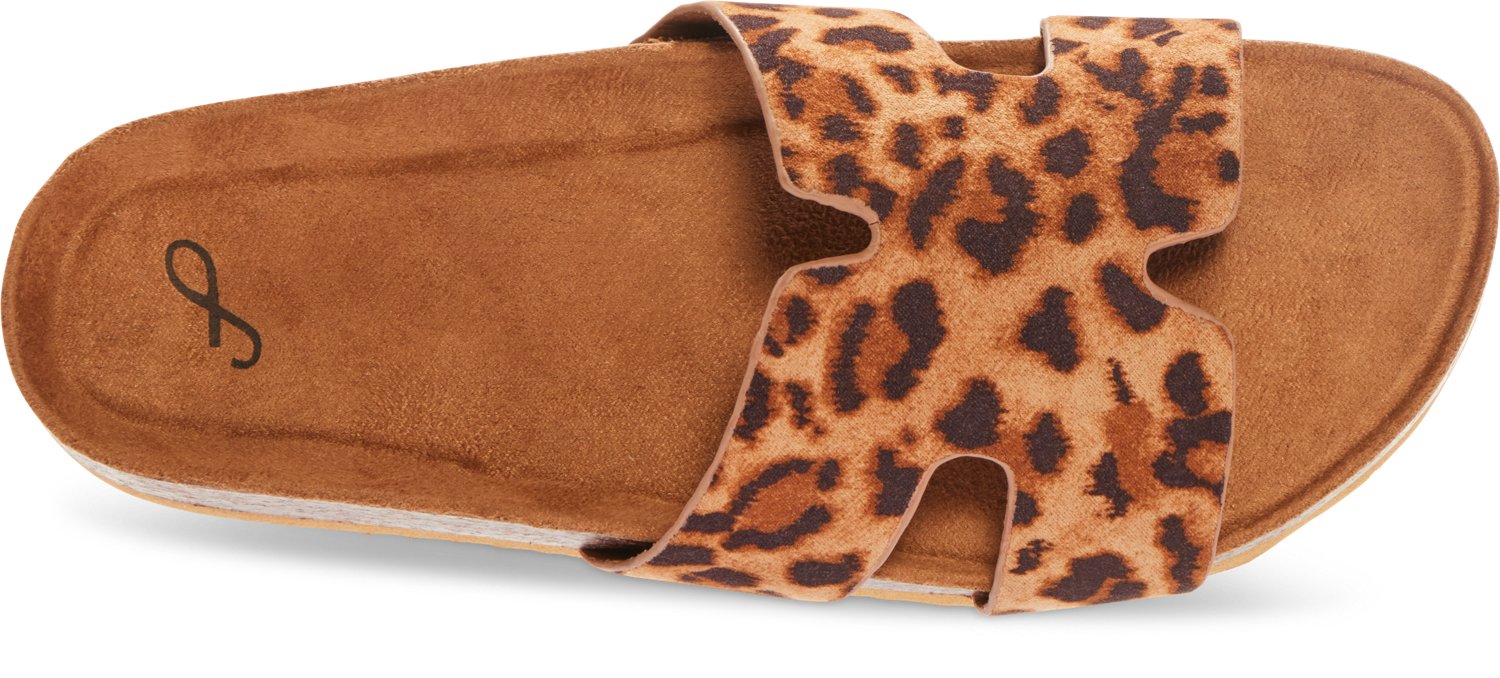 Freely Women's Cheetah Print One Band Slides - view number 3