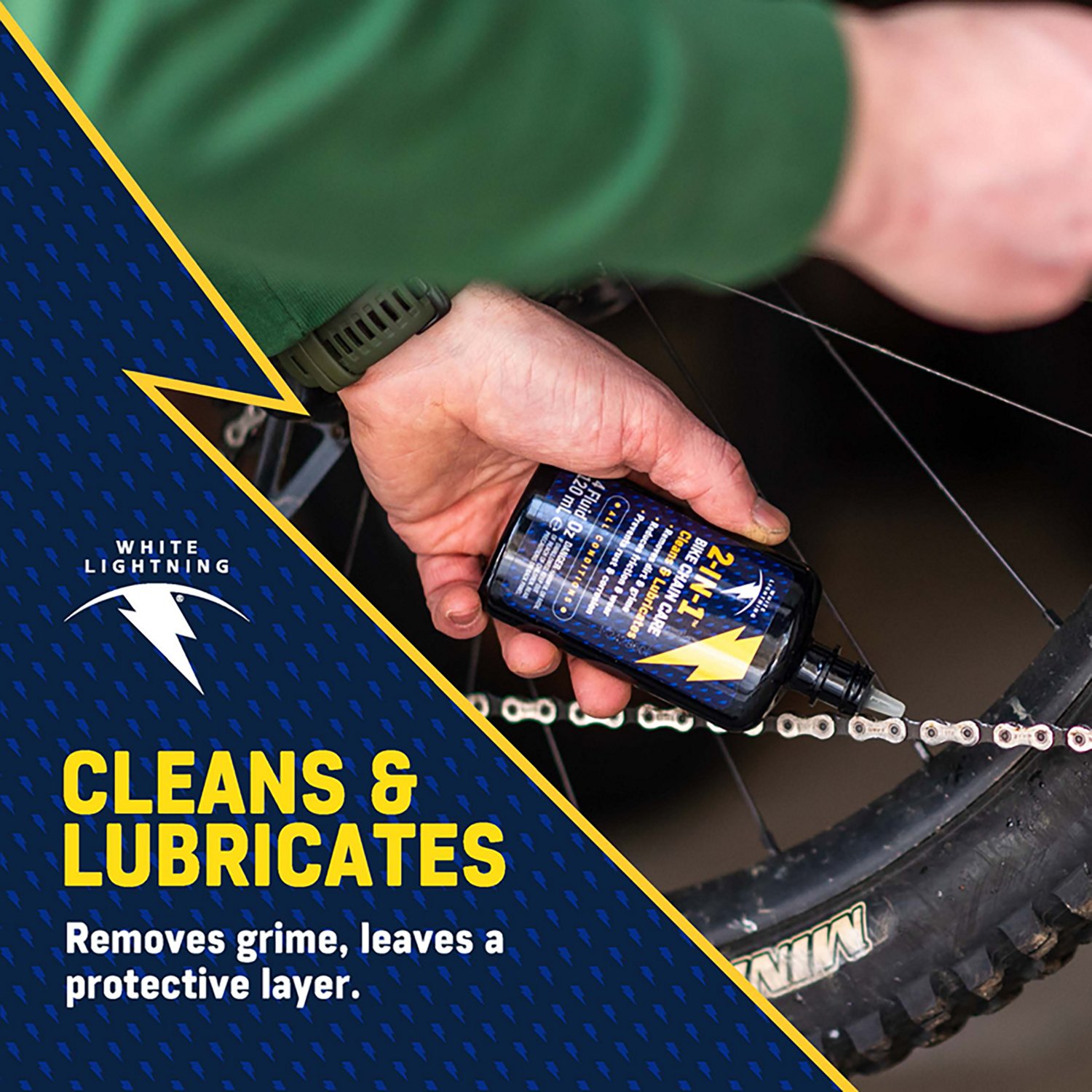 White Lighting 2-in-1 Fast & Easy 4 oz Bicycle Chain Lube - view number 2