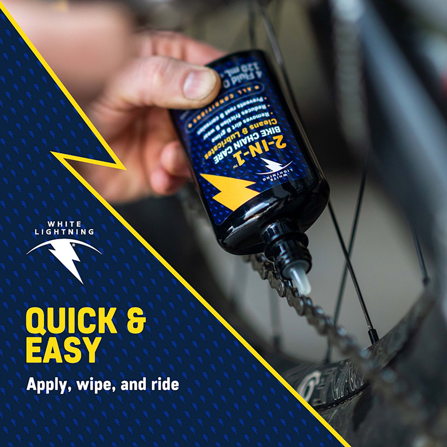 White Lighting 2-in-1 Fast & Easy 4 oz Bicycle Chain Lube - view number 3