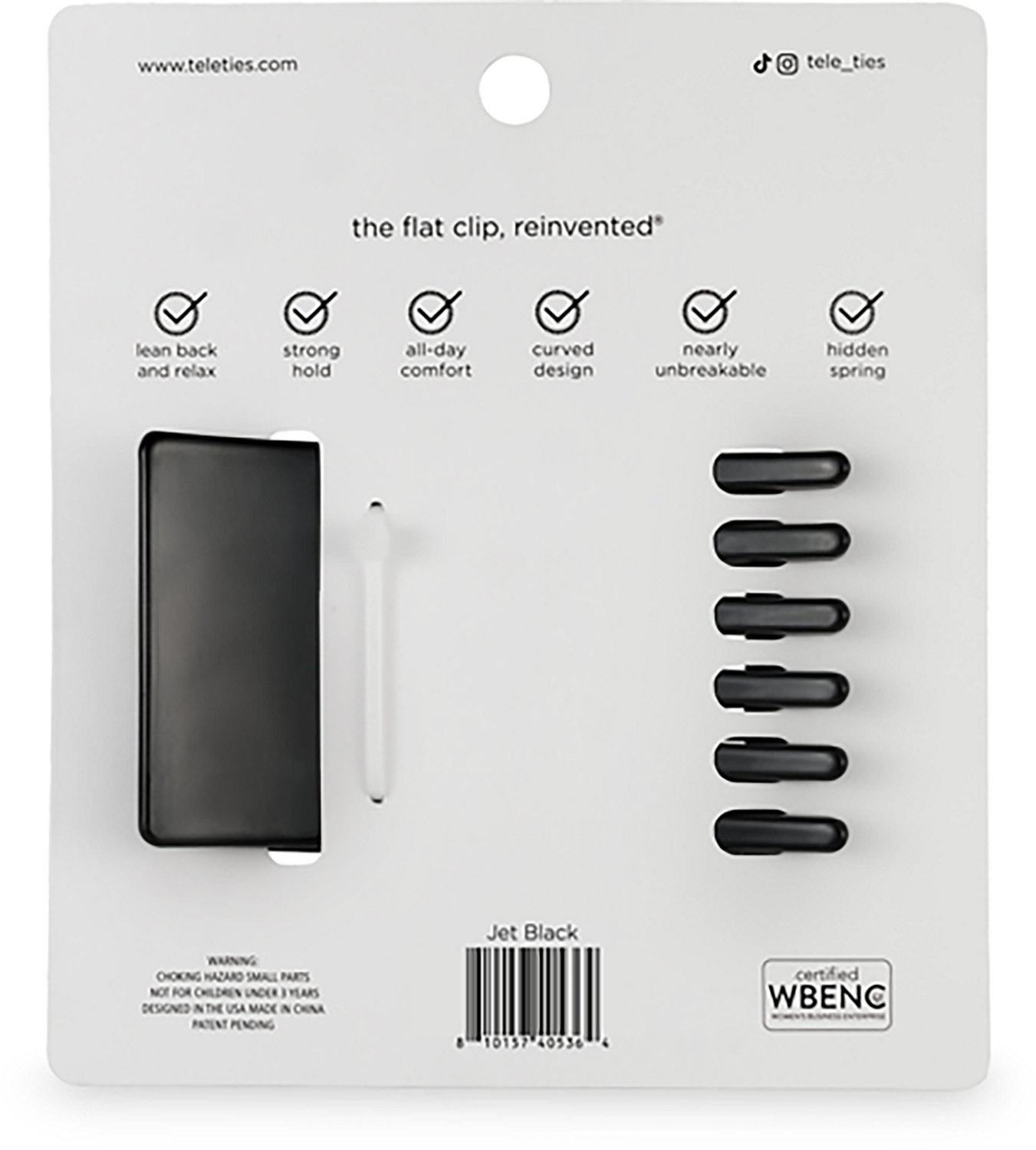 Teleties Medium Flat Rectangle Clip - view number 3