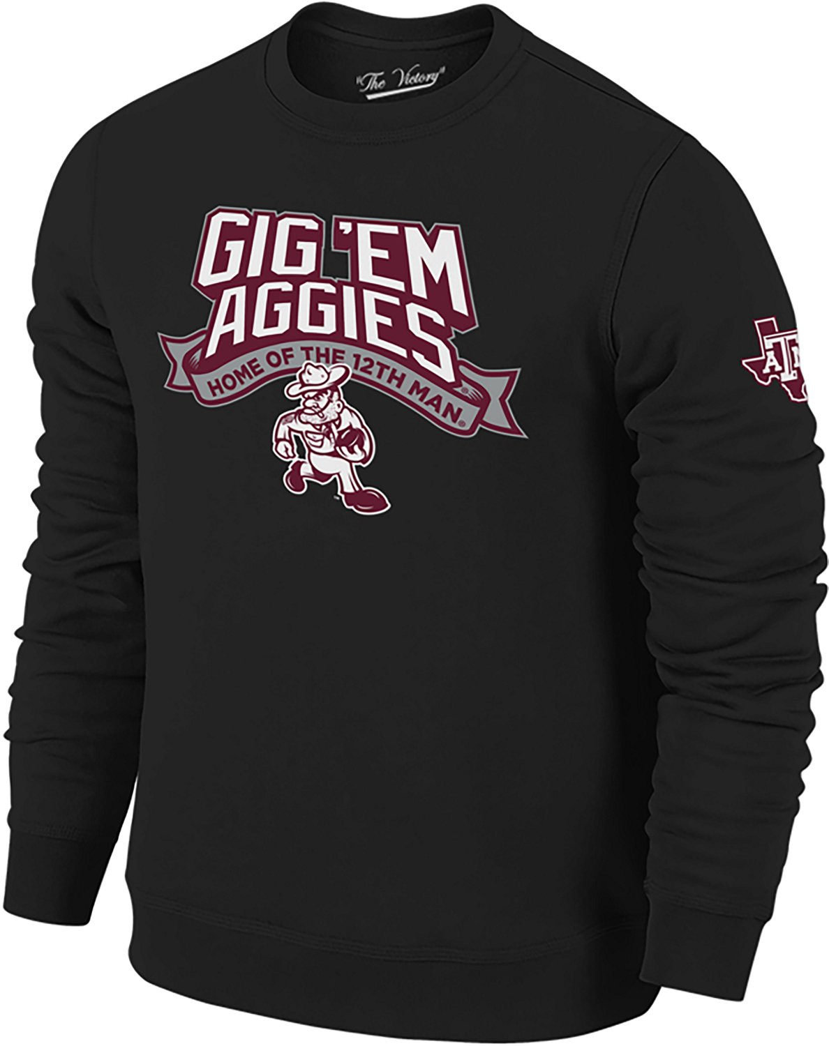 The Victory Men’s Texas A&M University Home of The 12th Man 2-Hit Crew Sweatshirt