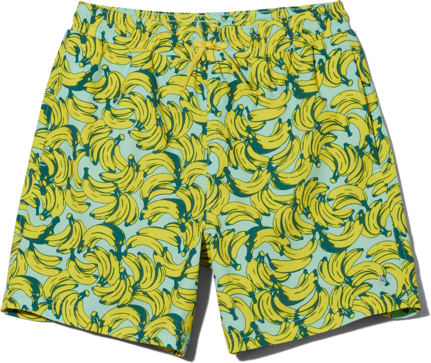 O'Rageous Boys' Banana Printed Volley Lined Swim Shorts