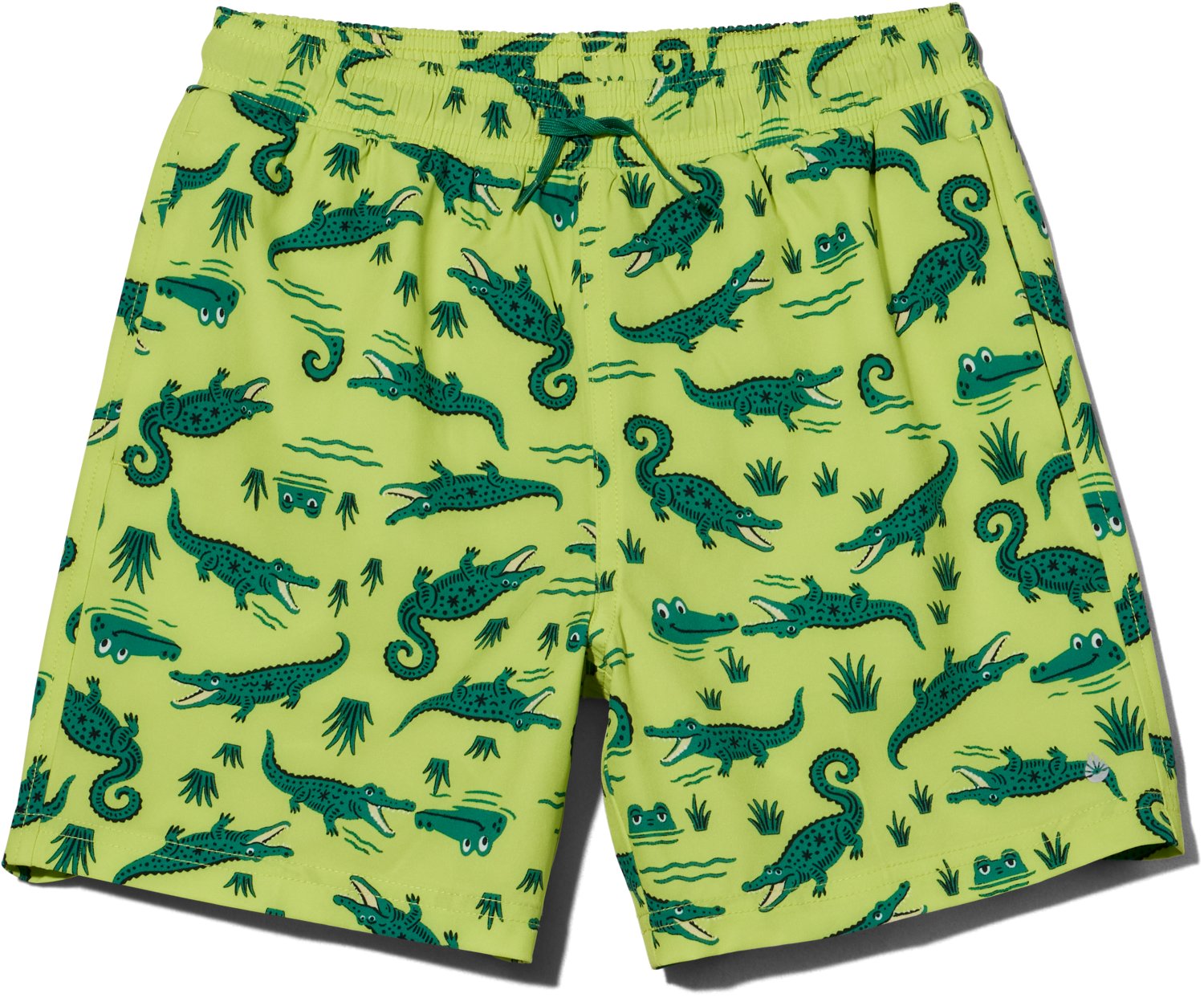 O'Rageous Boys' Croc Printed Volley Lined Swim Shorts