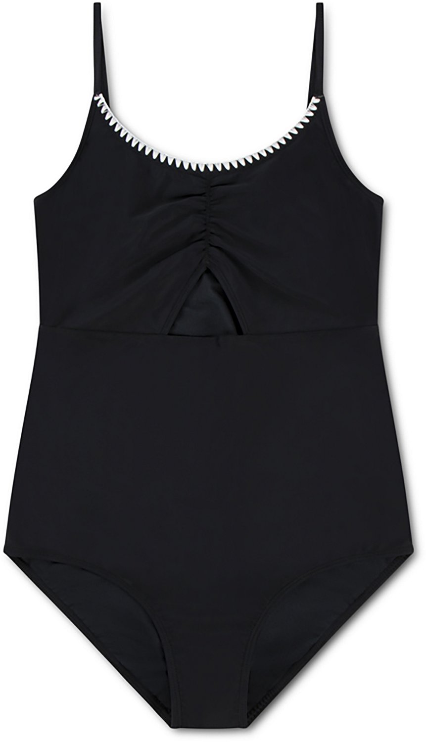 Hurley Girls' Cinched Cutout 1-Piece Swimsuit