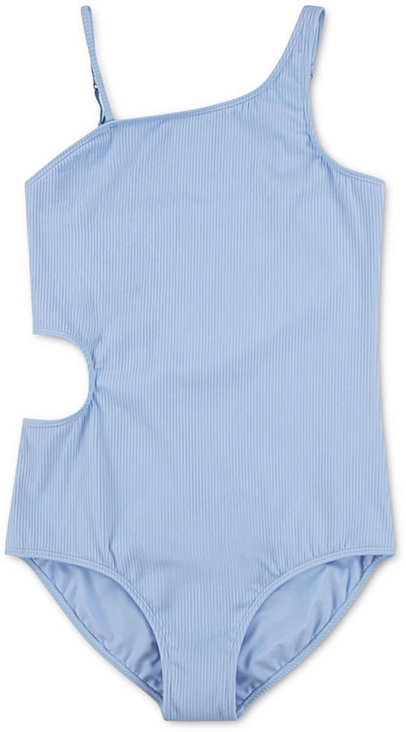 Hurley Girls' Asymmetrical Cutout 1-Piece Swimsuit