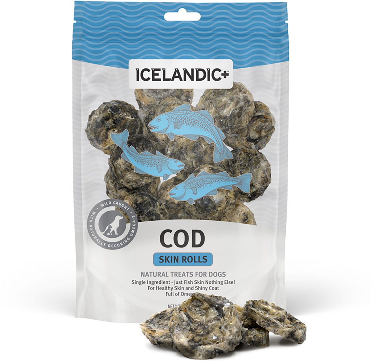 Icelandic+ 3 oz. Cod Skin Rolls Treat - view number 6