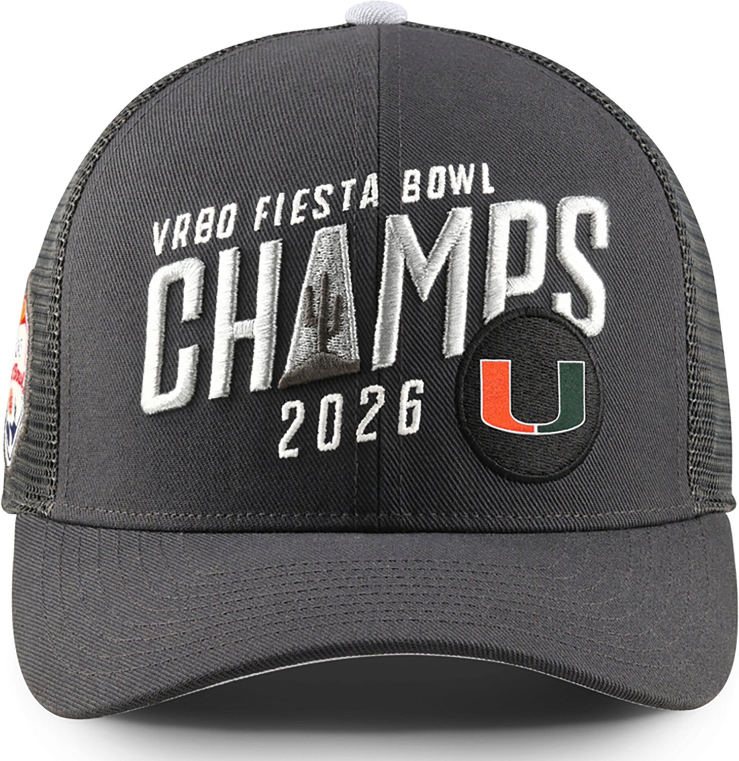 Nike Adult's Miami 2025 Fiesta Bowl Champions Locker Room Trucker Cap - view number 2