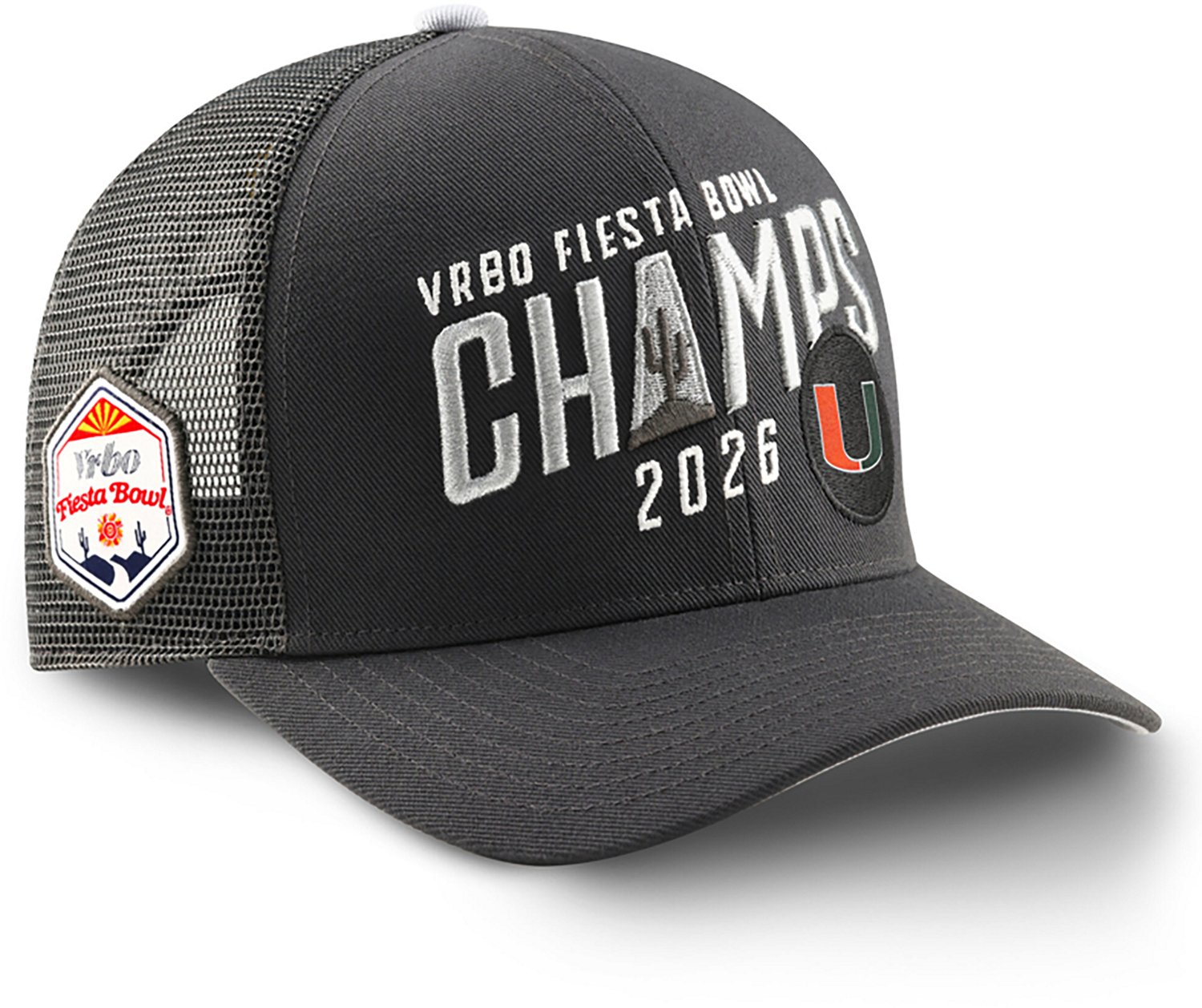 Nike Adult's Miami 2025 Fiesta Bowl Champions Locker Room Trucker Cap - view number 3