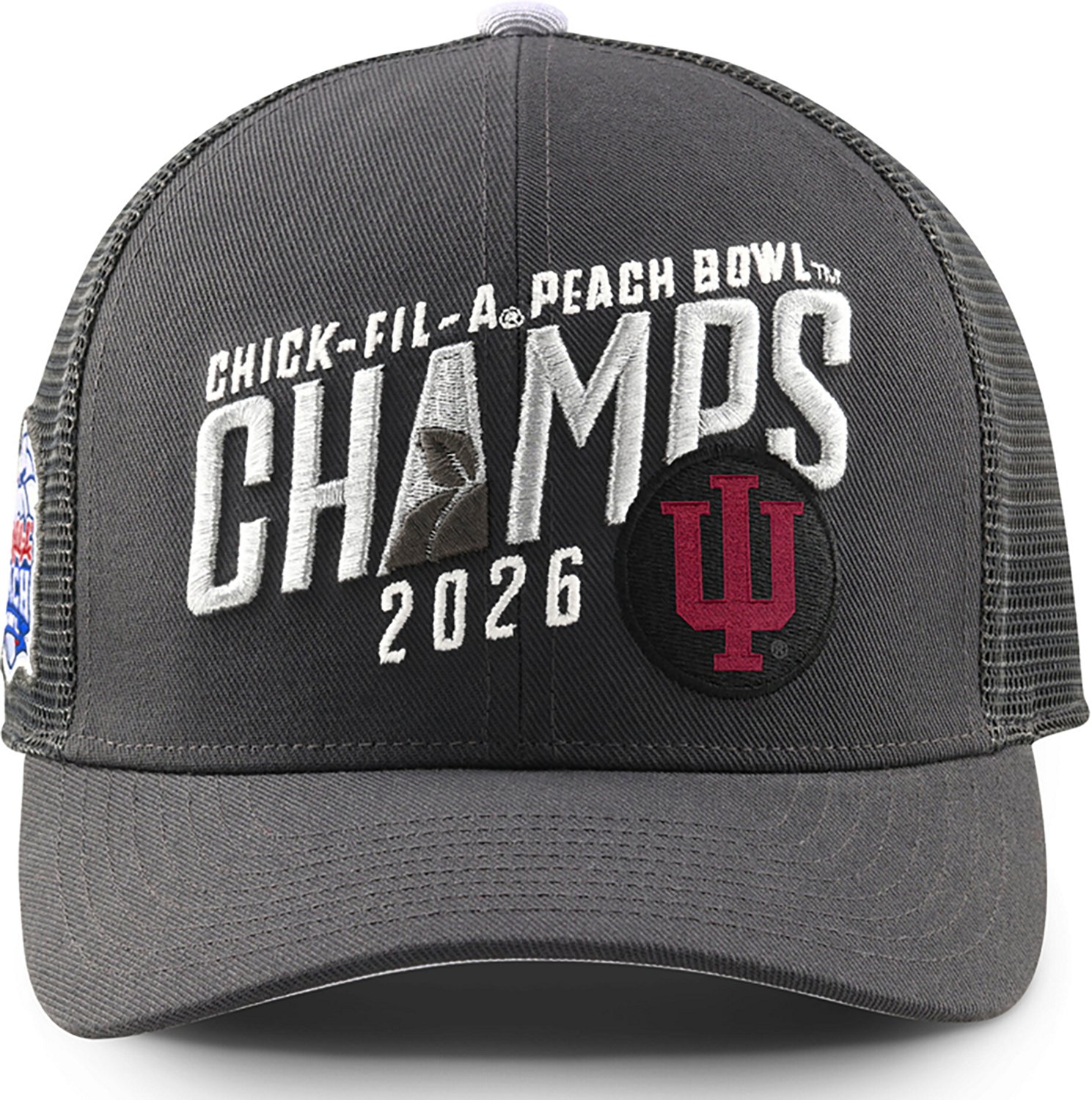 Nike Adult's Indiana 2025 Peach Bowl Champions Locker Room Trucker Cap - view number 2