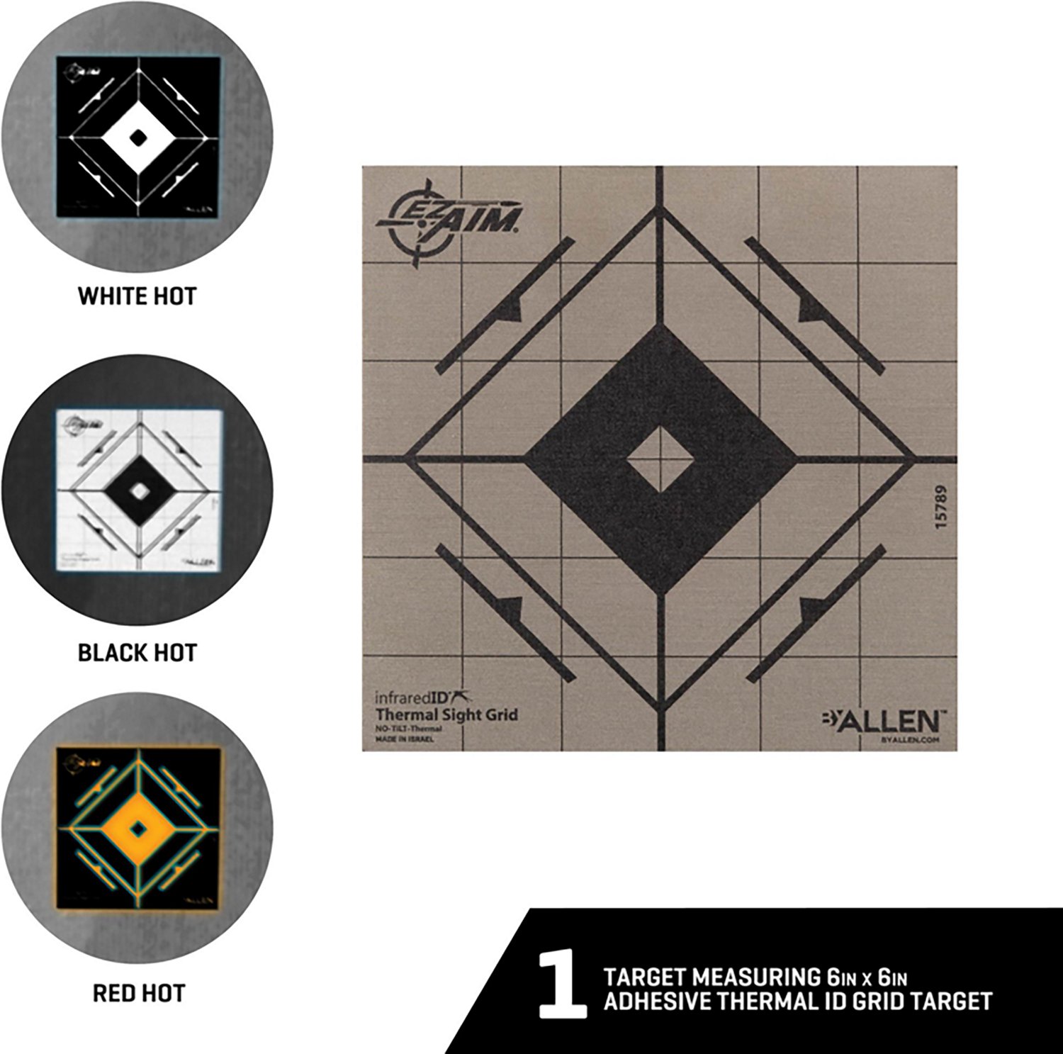 EZ Aim Adhesive 6 in Thermal Sight Grid Target - view number 3