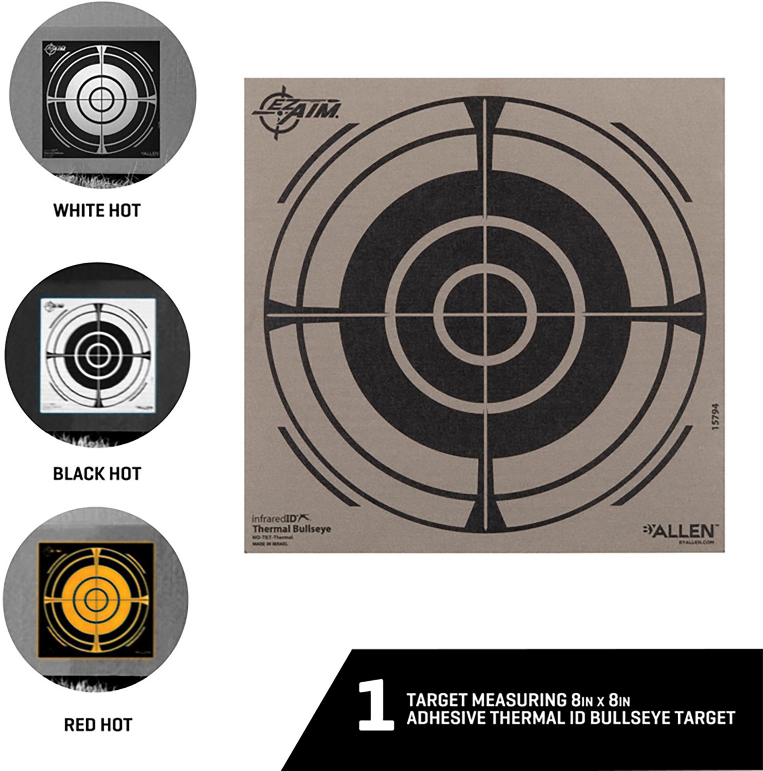 EZ Aim Adhesive 8 in Thermal Bullseye Target - view number 3
