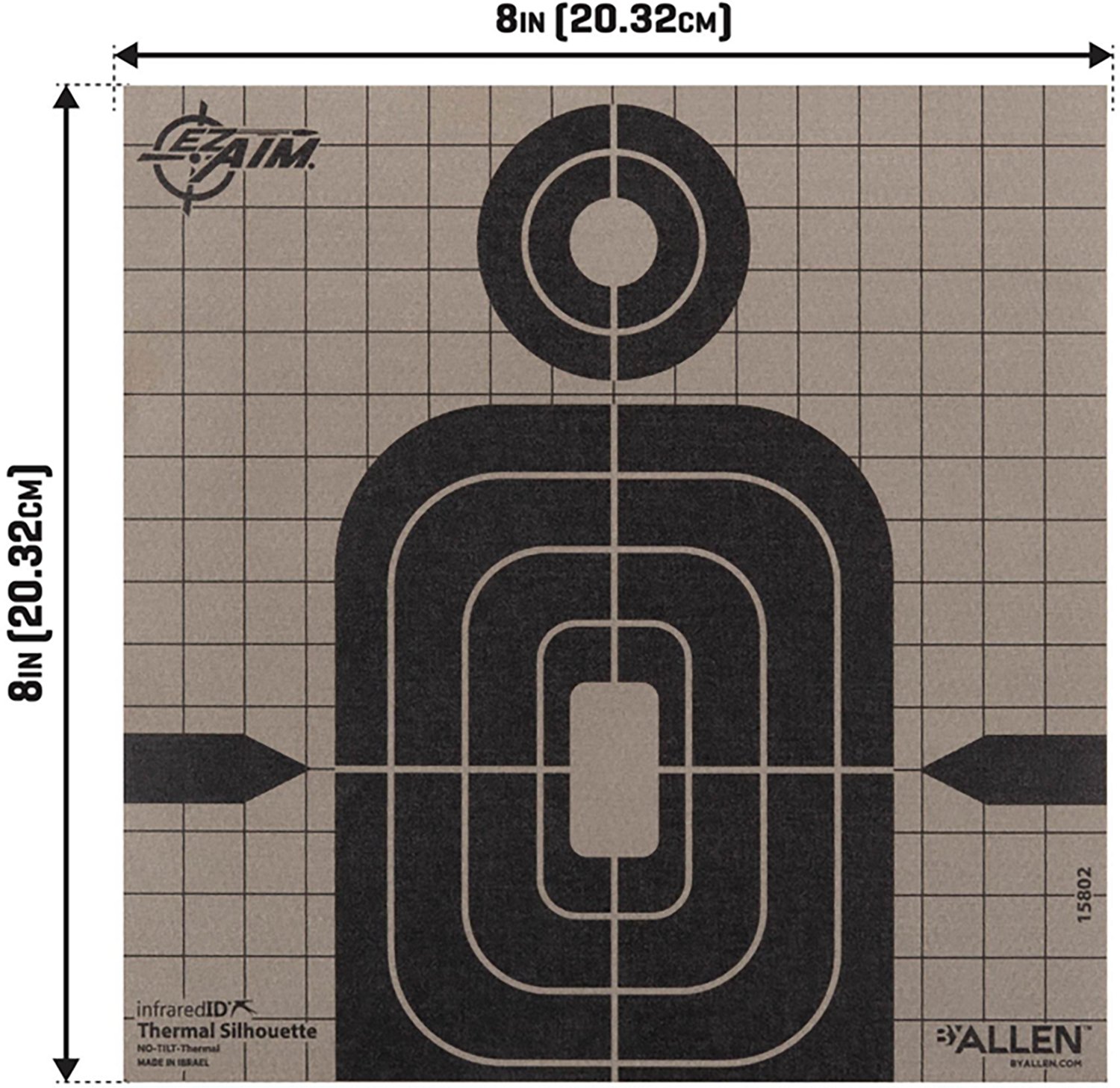EZ Aim Adhesive 8 in Thermal Silhouette Target - view number 2