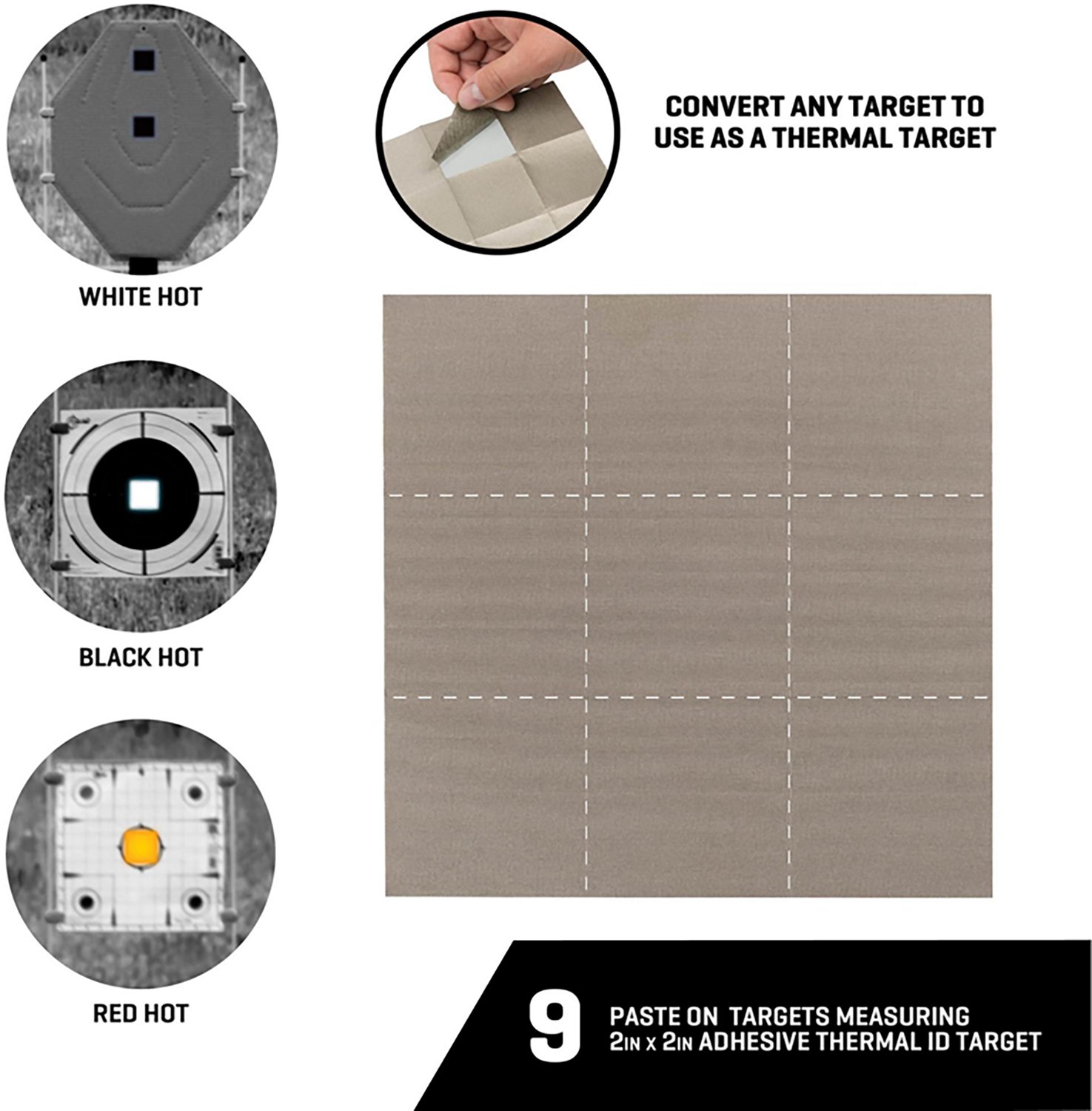 EZ Aim Thermal Paste-On Targets 9-Pack - view number 3