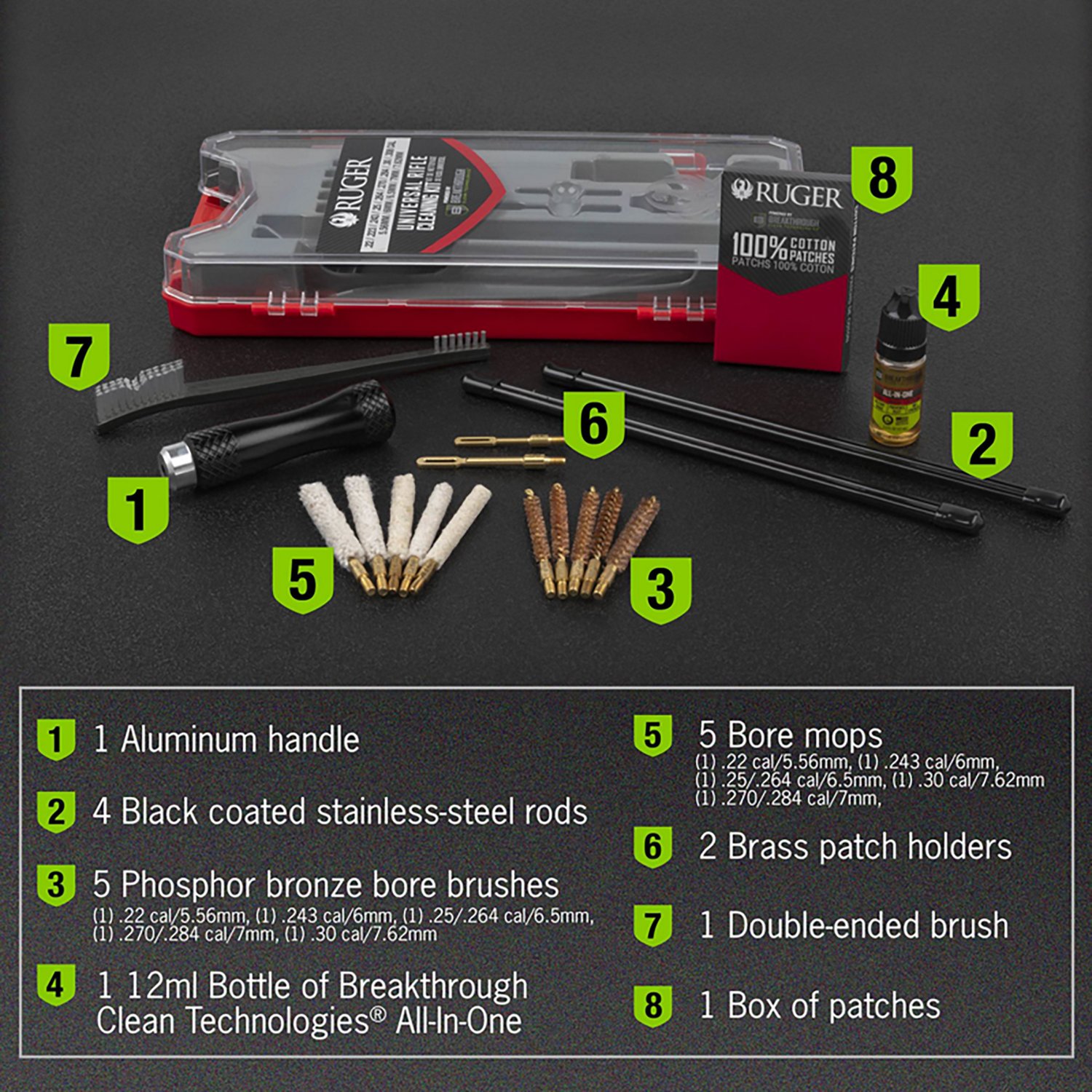 Ruger x Breakthrough Cleaning Technologies Universal Rifle Cleaning Kit - view number 3