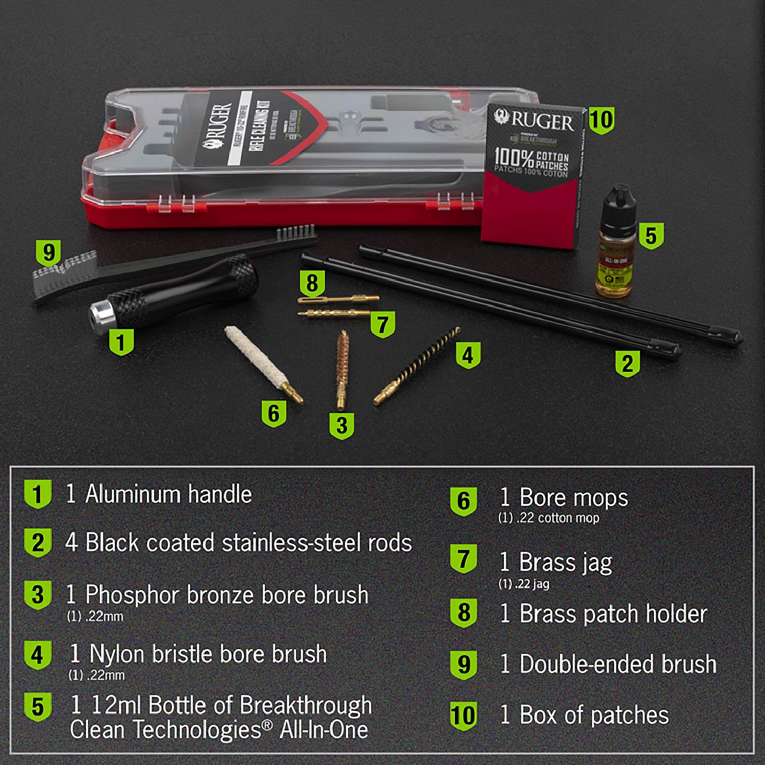 Ruger x Breakthrough Cleaning Technologies 10/22 Rimfire Cleaning Kit - view number 3