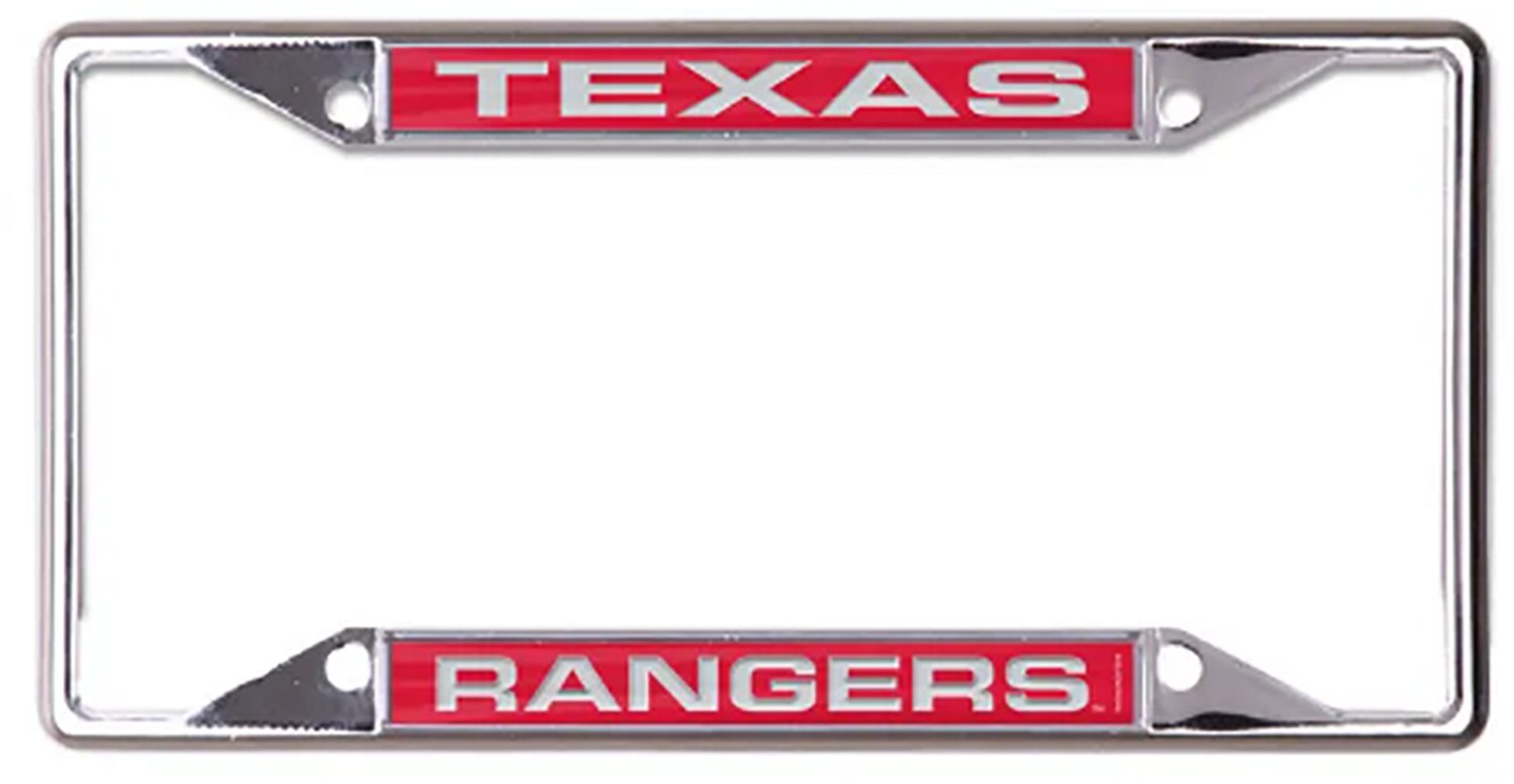 WinCraft Texas Rangers Metallic License Plate Frame - view number 2