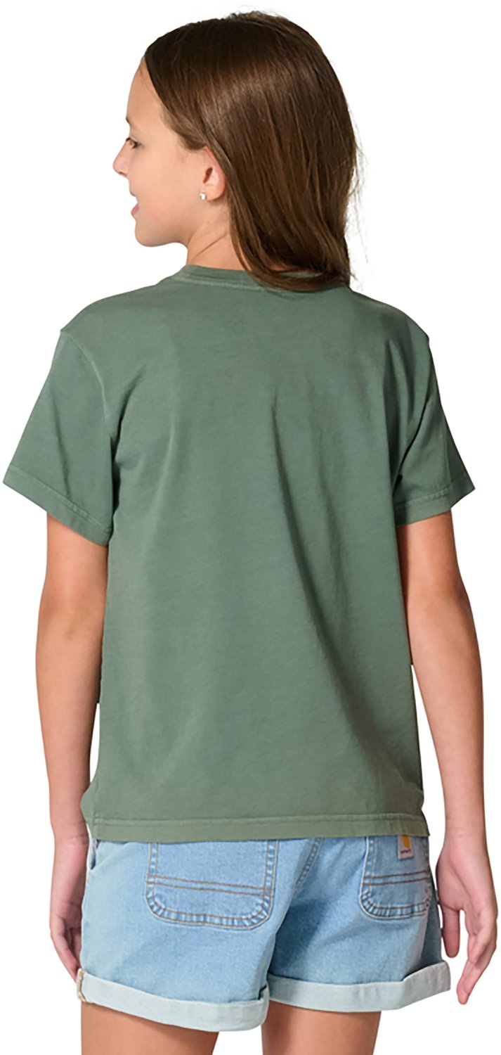 Carhartt Girls' Re-Engineered Short Sleeve Garment Dye Pocket T-Shirt - view number 2