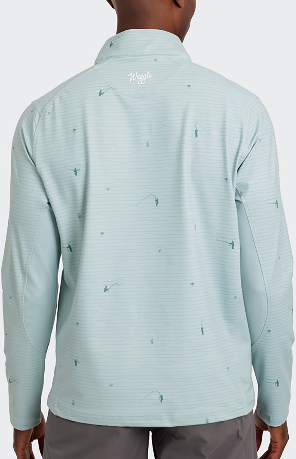 Waggle Golf Men's Upstream Twilight 1/4-Zip Jacket - view number 2