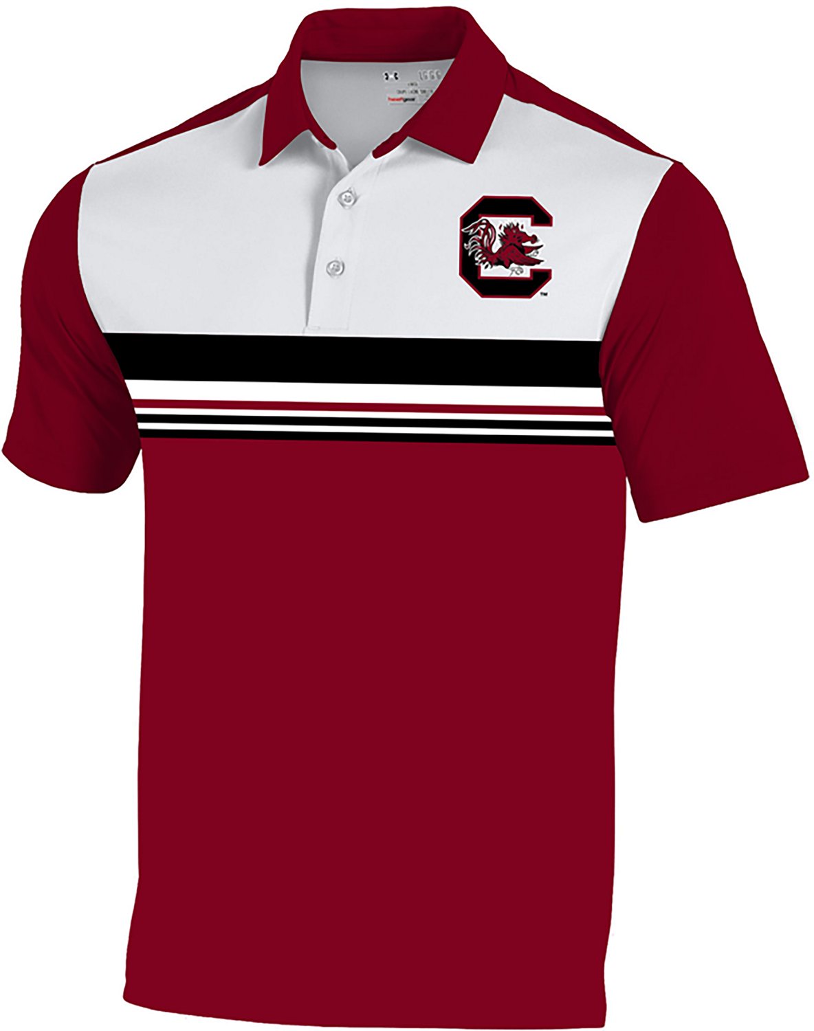 Under Armour Men’s University of South Carolina Primary Logo Gameday Armourfuse Polo - view number 2