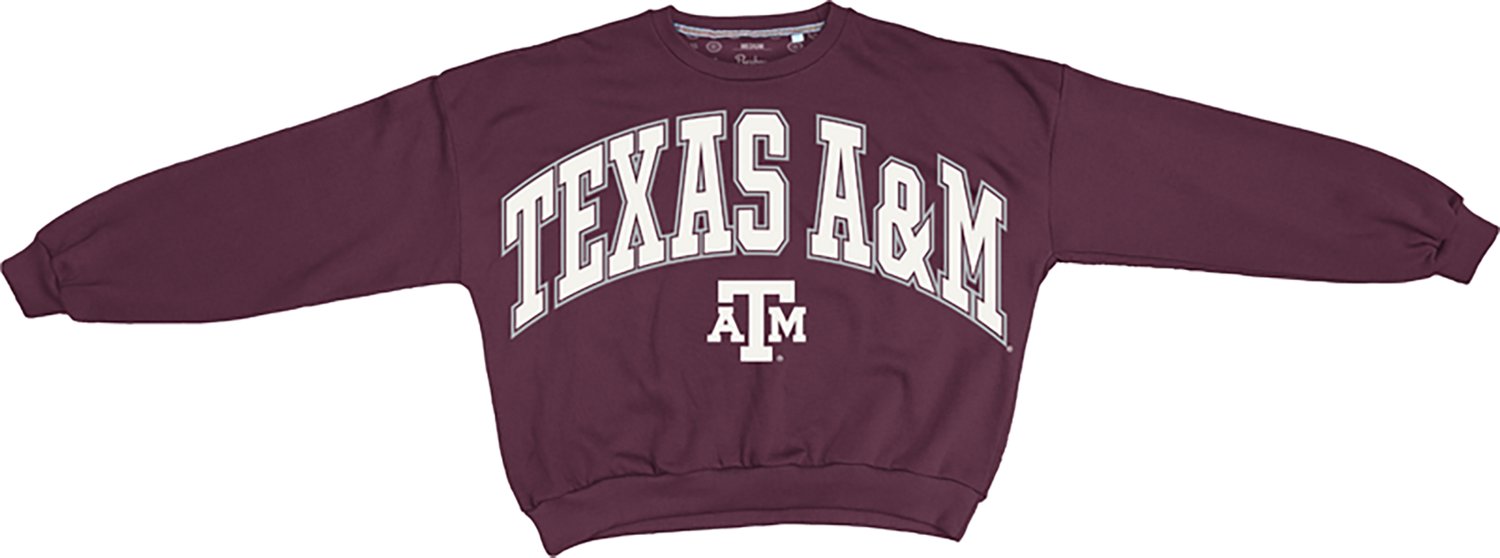 Pressbox Women's Texas A&M University Deep Basic Arch Janise Oversized Sweeper Top - view number 2
