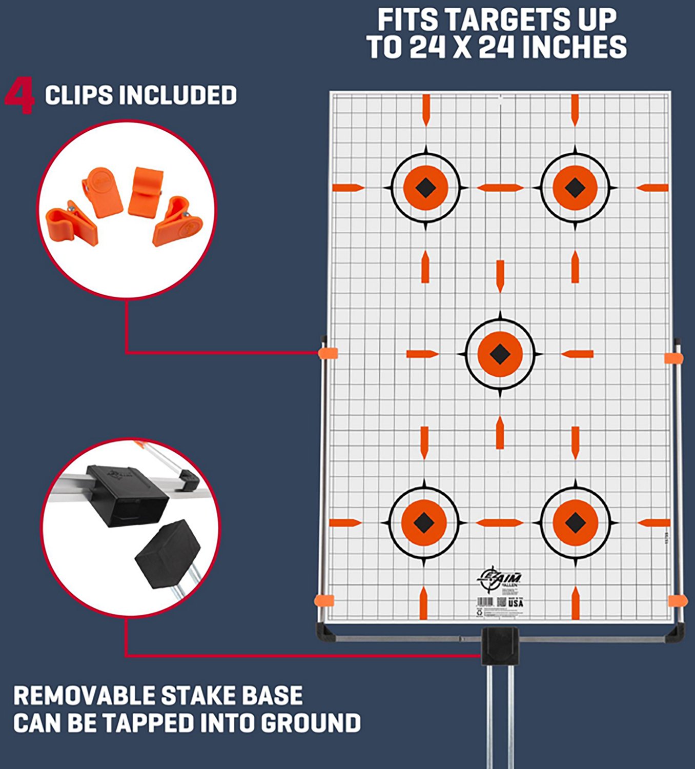 Allen Company Hub Stake Adjustable Target Stand - view number 3