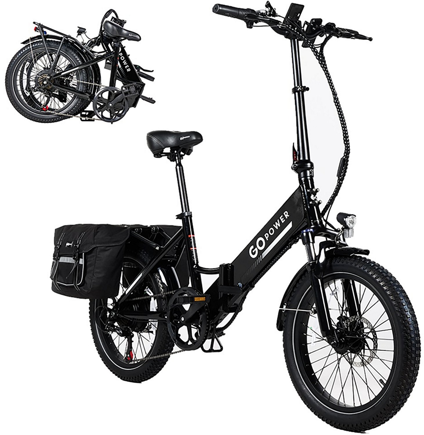 Gopowerbike Men's GoPlus Folding 7-Speed 20" Electric Bike