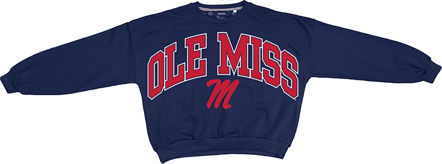 Pressbox Women's University of Mississippi Deep Basic Arch Janise Oversized Sweeper Top - view number 2