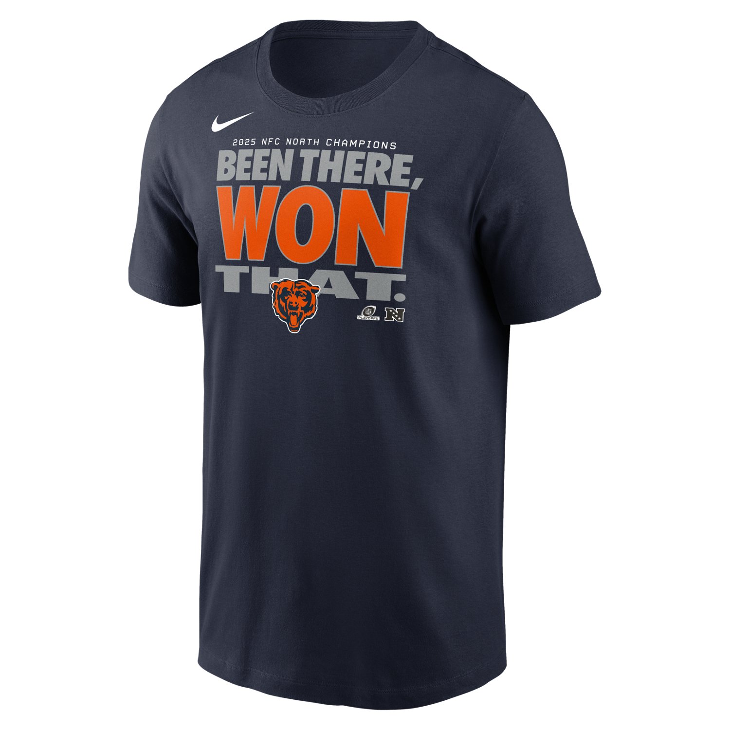Nike Men's Chicago Bears 2025-2026 NFL Division Champions Trophy Collection Locker Room Short Sleeve T-Shirt - view number 2