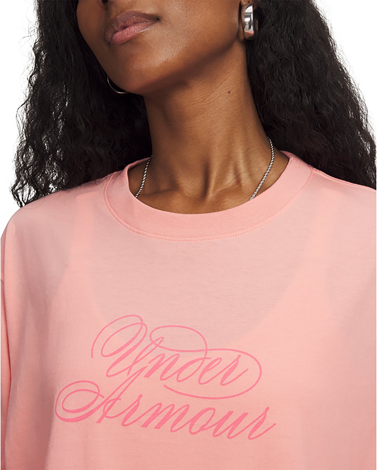 Under Armour Women's Script Heart Crop Graphic T-shirt - view number 3