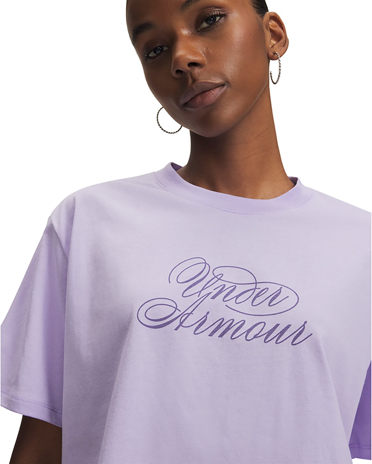 Under Armour Women's Script Heart Crop Graphic T-shirt - view number 3