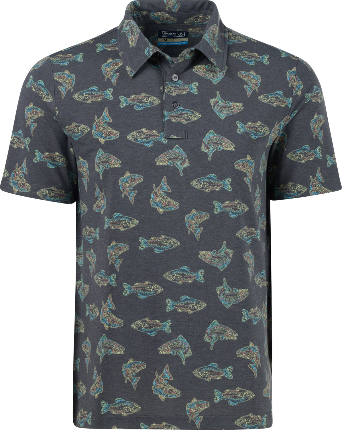 Magellan Outdoors Men's Pro Jacob Wheeler Angler Printed Polo Shirt                                                              - view number 5