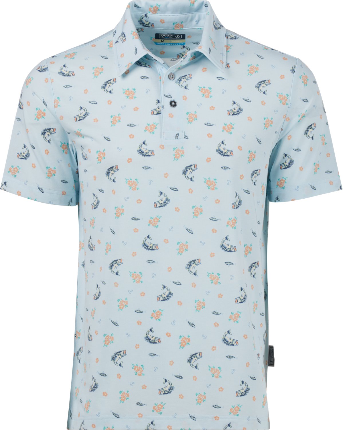 Magellan Outdoors Men's Pro Jacob Wheeler Angler Printed Polo Shirt                                                              - view number 5