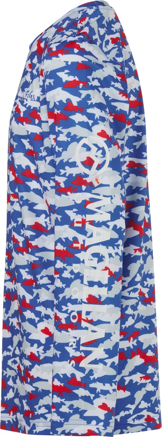 Magellan Outdoors Boys' Fish Camo Crew Long Sleeve T-shirt - view number 3
