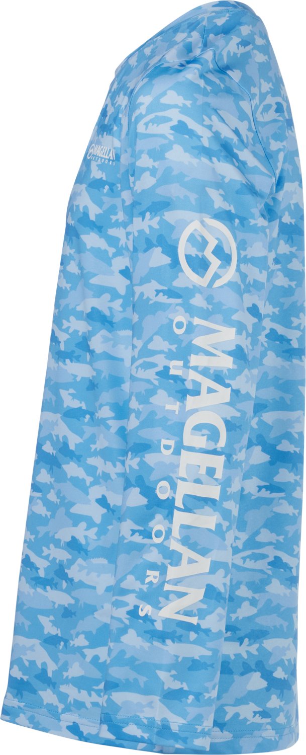 Magellan Outdoors Boys' Fish Camo Crew Long Sleeve T-shirt - view number 3