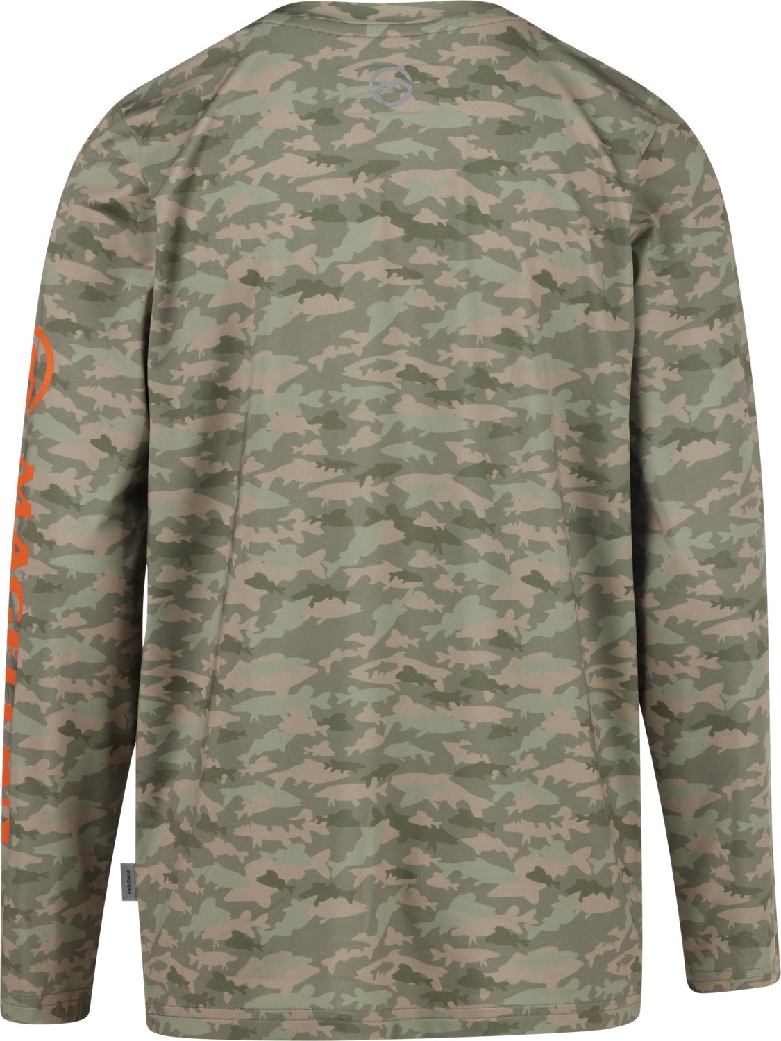 Magellan Outdoors Boys' Fish Camo Crew Long Sleeve T-shirt