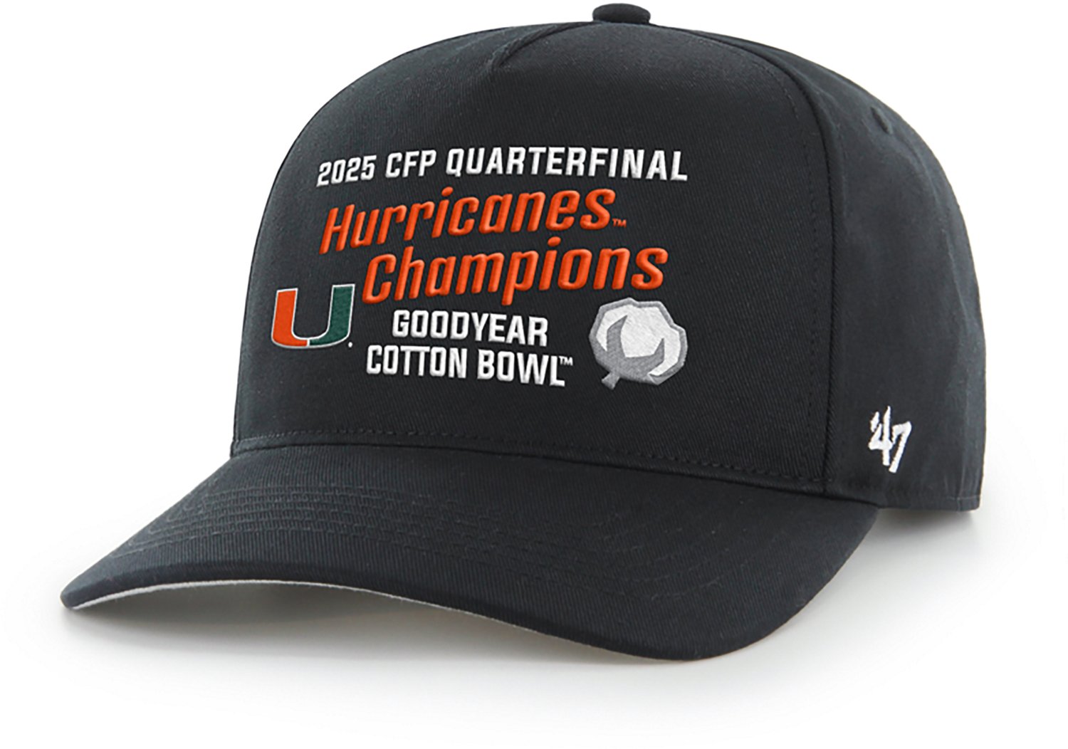 '47 Men's Miami Hurricanes 2025 CFP Cotton Bowl Champions Hitch Hat - view number 2