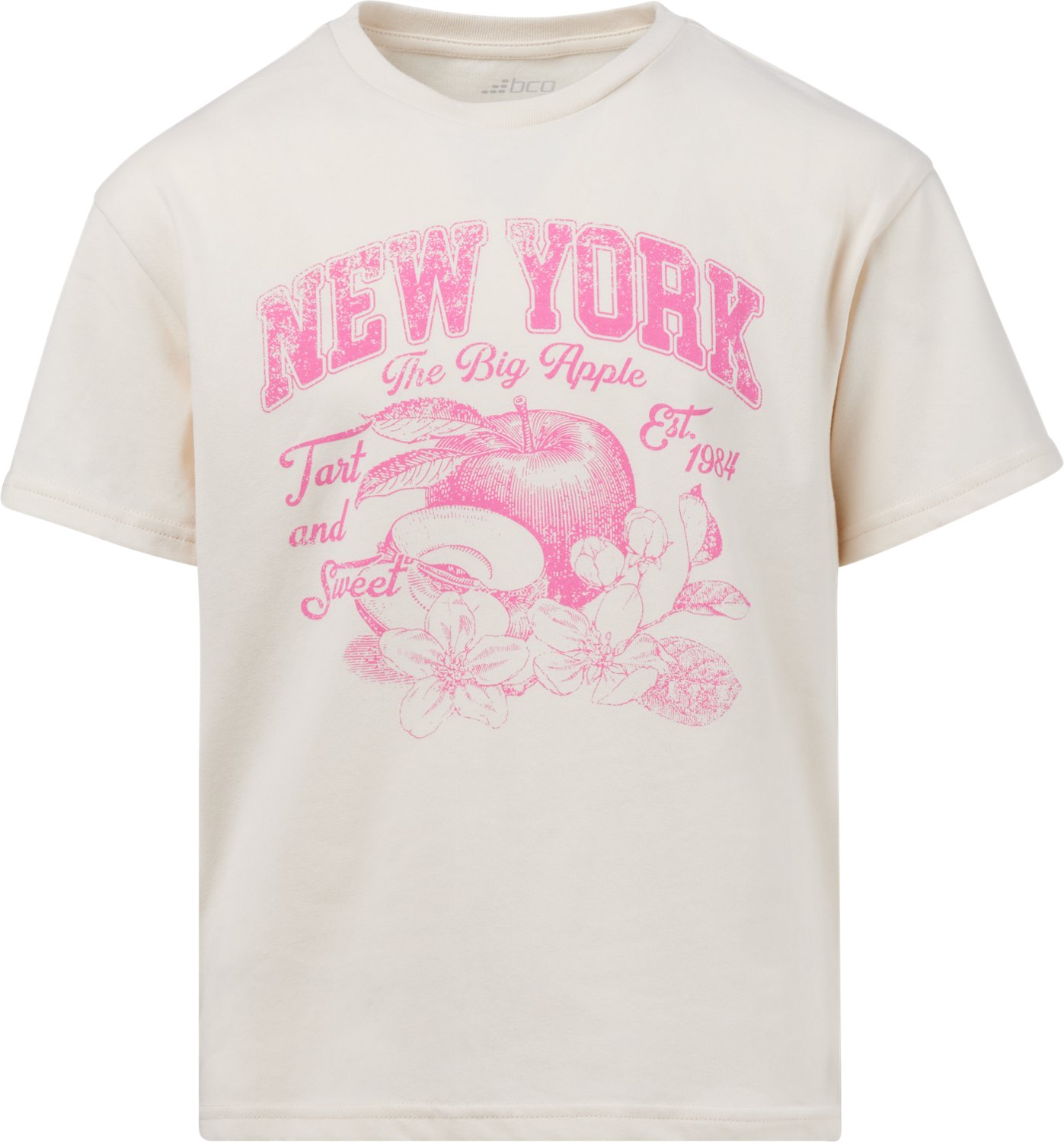 BCG Girls' Cotton Boxy Graphic T-shirt