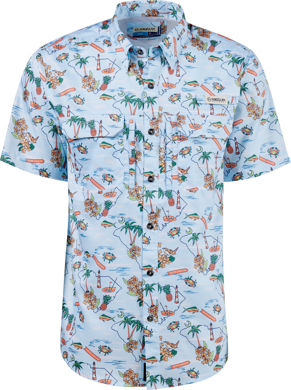 Magellan Outdoors Men's Local State Print South Carolina Short Sleeve Shirt