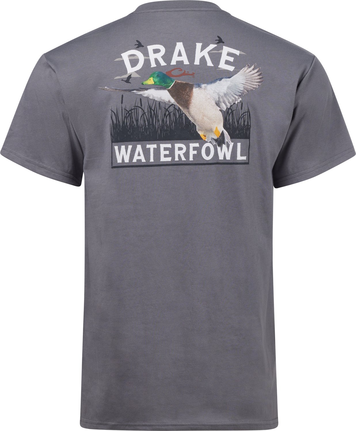 Drake Men's Waterfowl Flying Mallard Graphic T-shirt