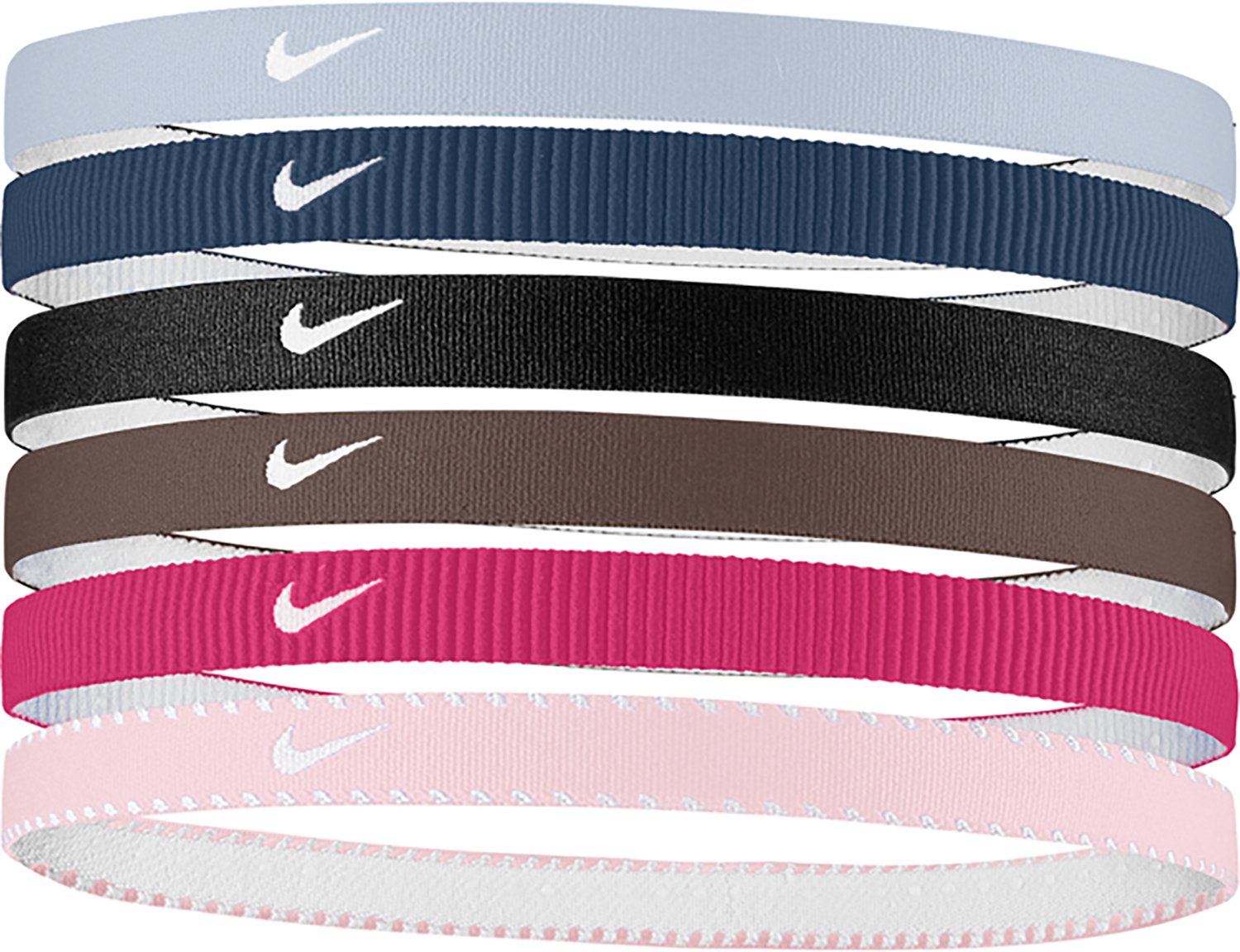 Nike Girls' Flex Classic Headbands 6-Pack