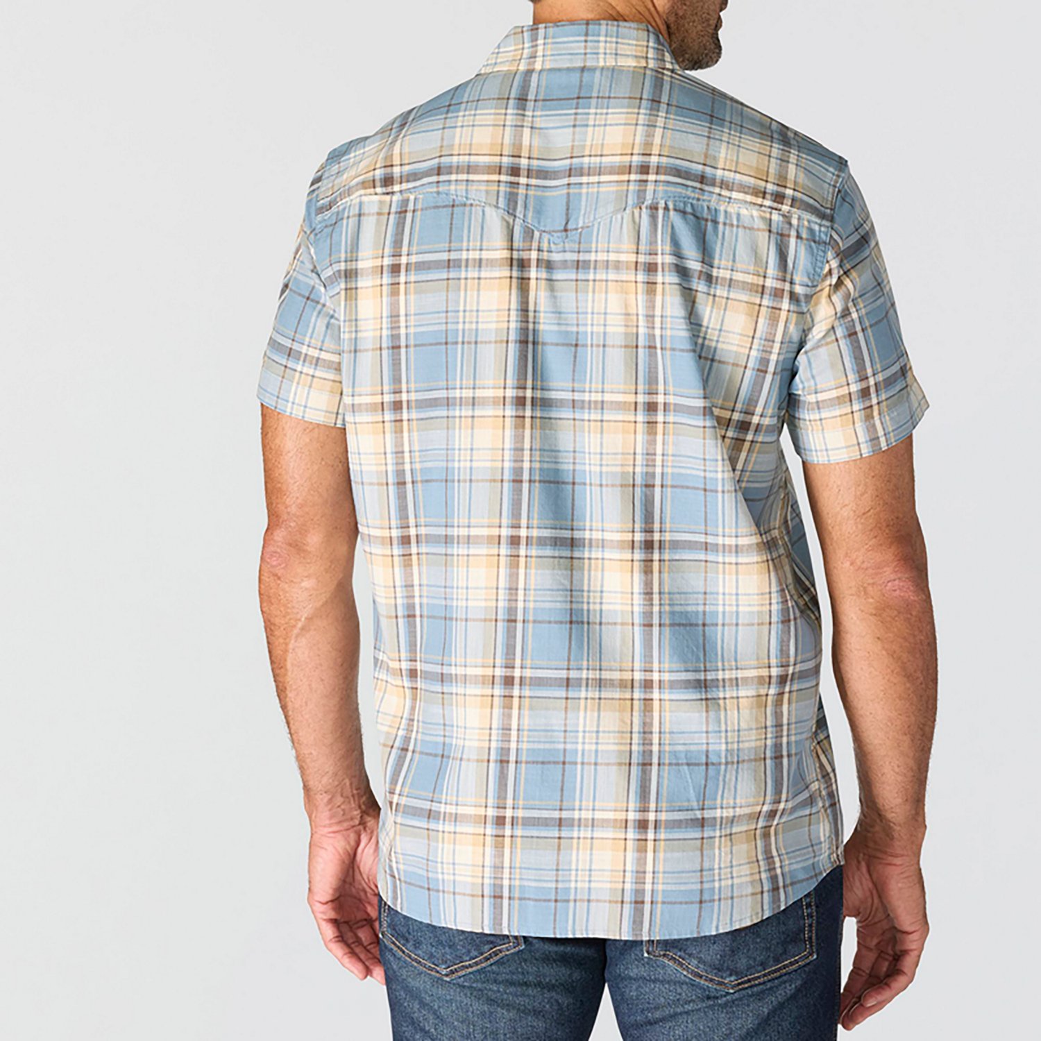 Carhartt Men's Montana Bozeman Relaxed Short Sleeve Plaid Shirt - view number 3
