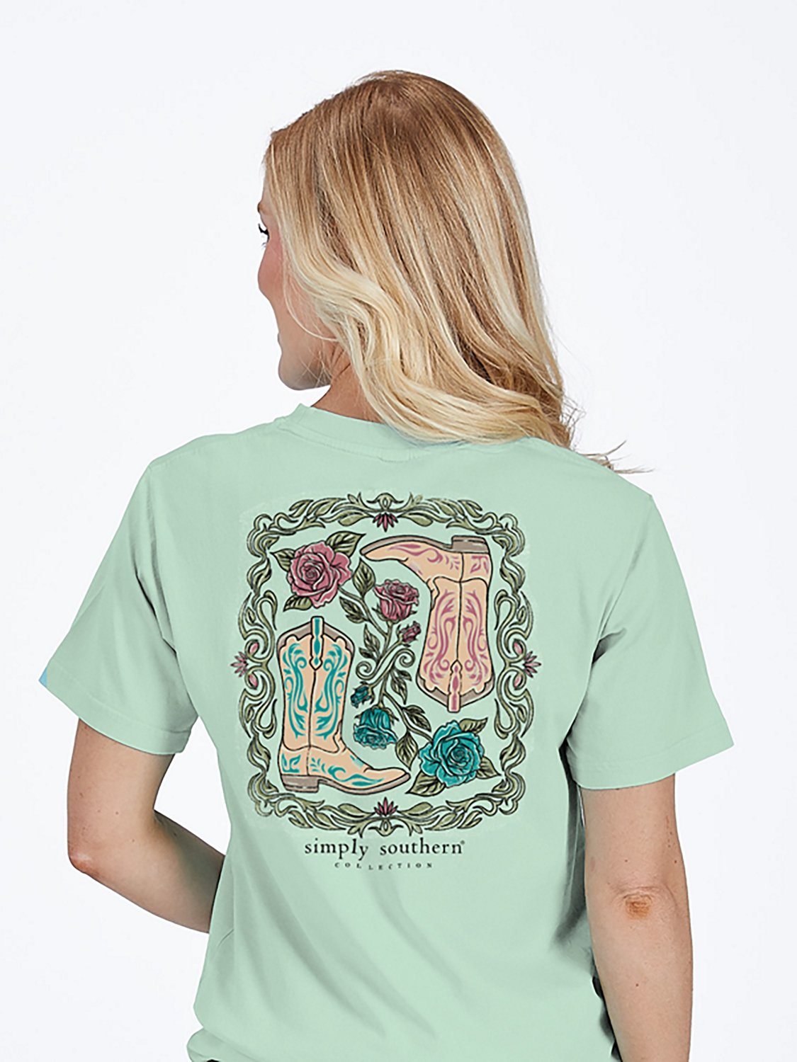 Simply Southern Women's Boots Short Sleeve T-shirt