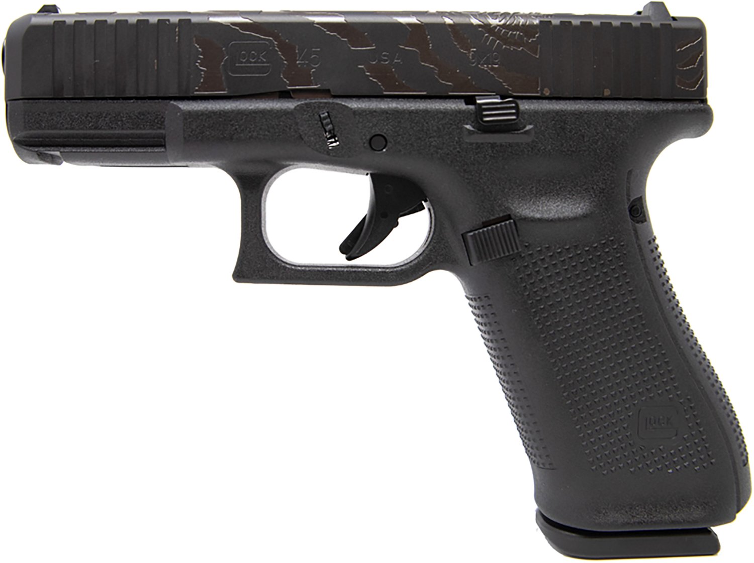 GLOCK 45 Gen5 Tiger Engraving 9mm Semi Automatic Pistol - view number 2