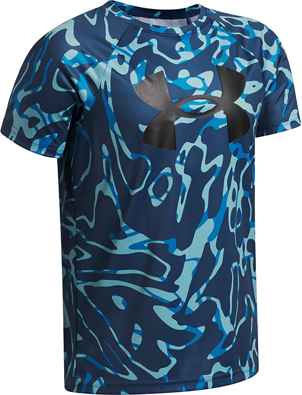 Under Armour Boys' UA Tech Printed Short Sleeve T-shirt                                                                          - view number 3