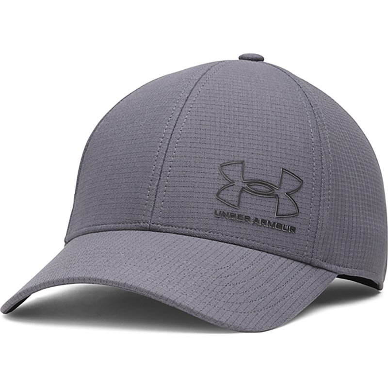 Under Armour Men's Iso-Chill AmourVent Hat, L/XL, Castlerock/Black