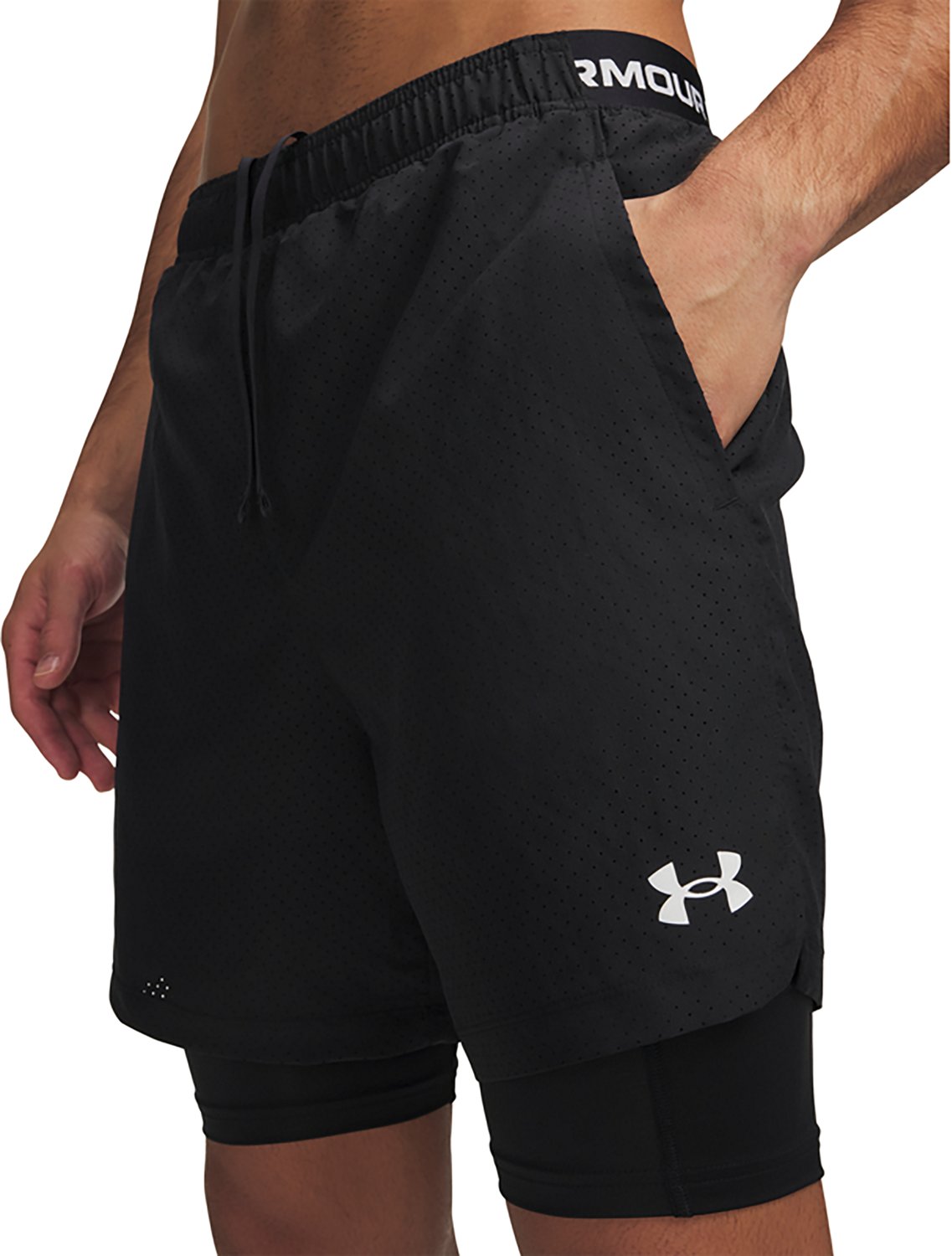 Under Armour Men's Vanish Woven 2.0 2 in 1 Shorts 6 in - view number 3
