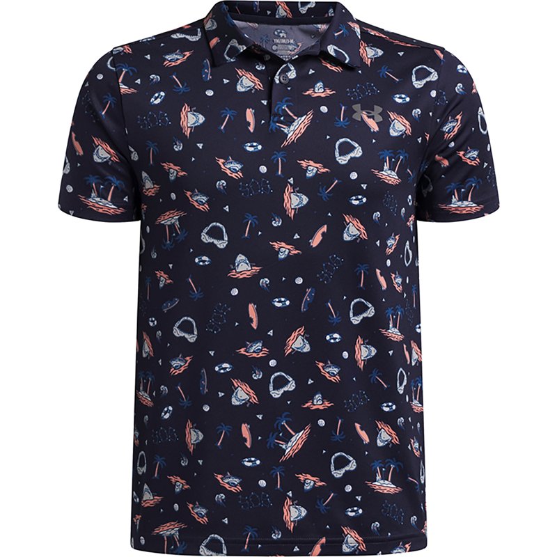 Under Armour Boys' Matchplay Print Polo Shirt